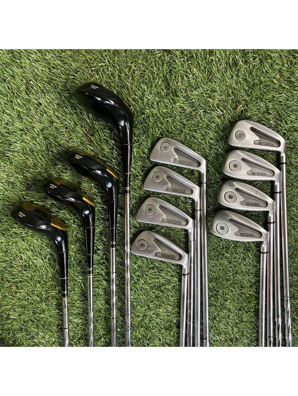 Wilson 1200 EPOLOC Woods & Irons Set Twisted/Spiral Steel Shafts RH